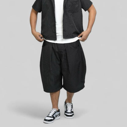 GOT STYLE | Pinstripe Barrel Shorts