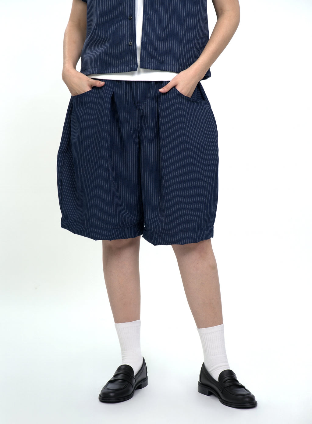 GOT STYLE | Pinstripe Barrel Shorts