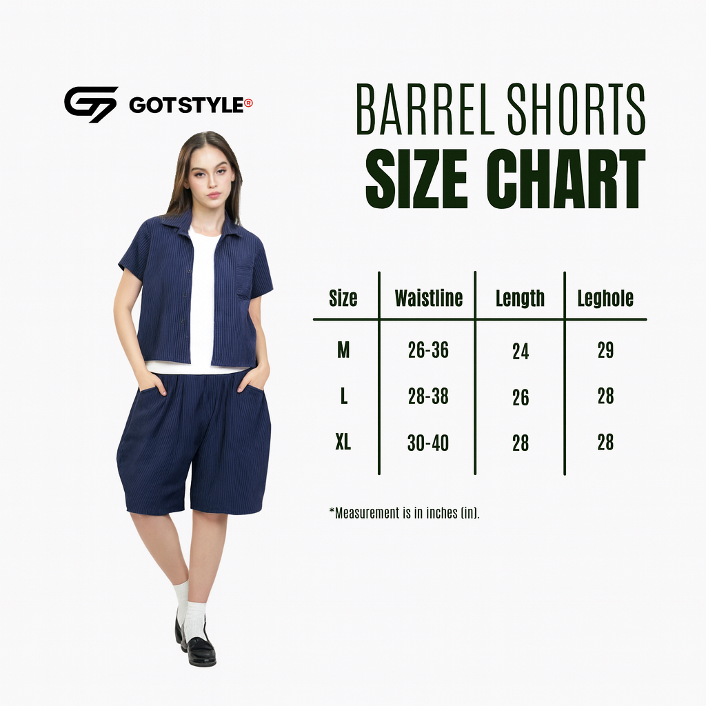 GOT STYLE | Pinstripe Barrel Shorts