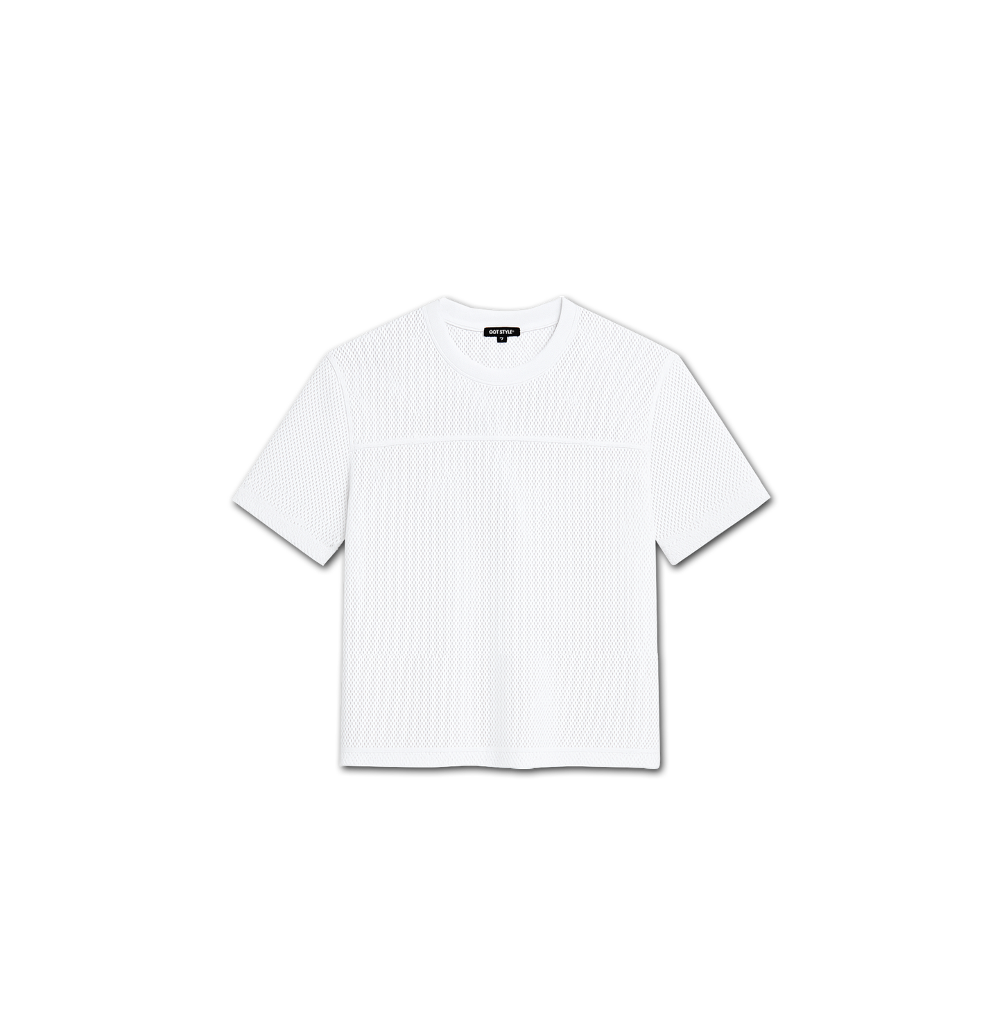 Boxy Cropped Football Jersey Shirt