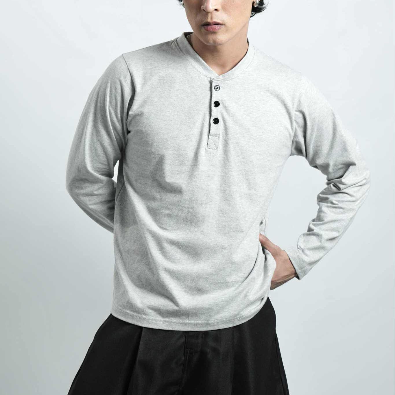 Lightweight Henley Long-sleeve