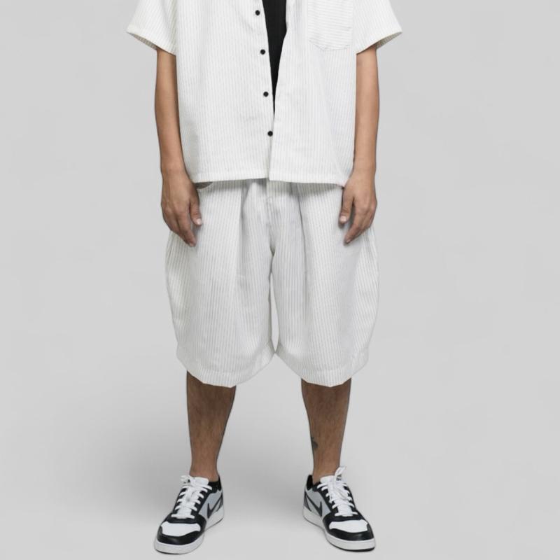 GOT STYLE | Pinstripe Barrel Shorts
