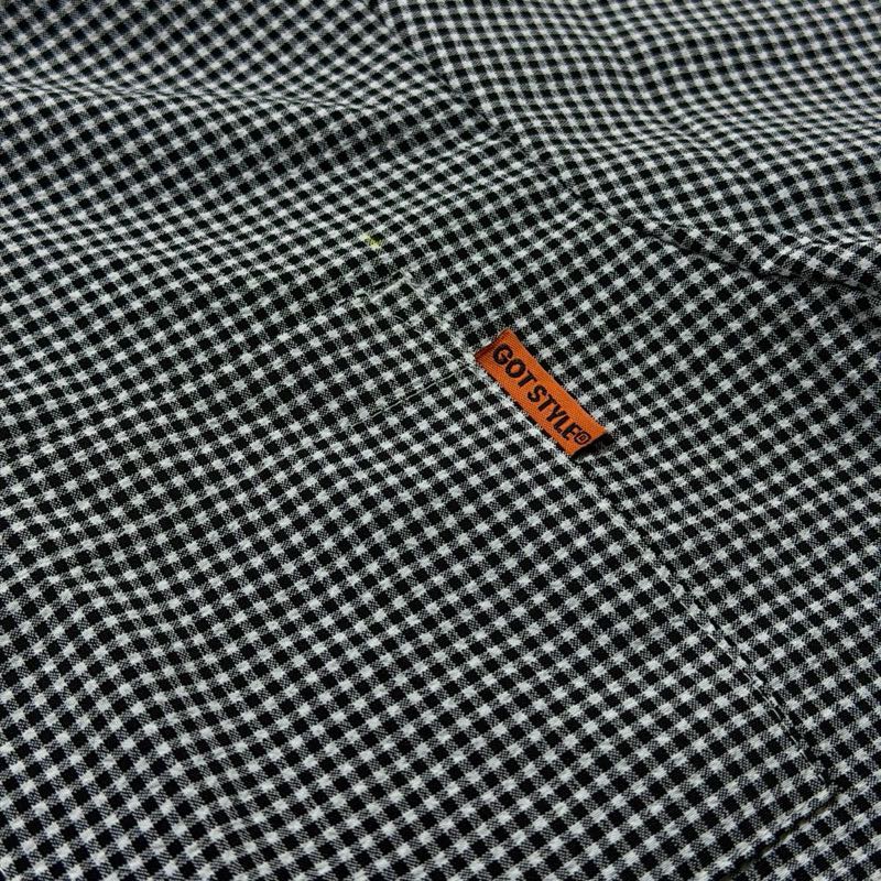Boxy Cropped Checkered Polo