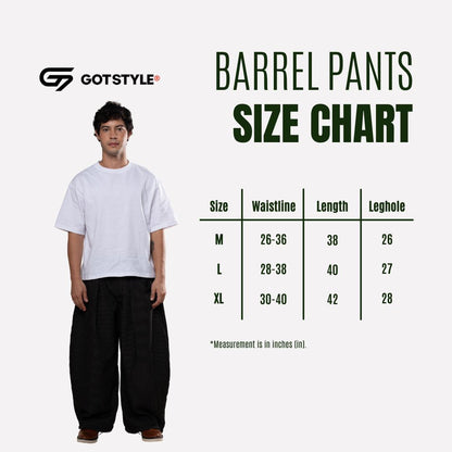 GOT STYLE | Pinstripe Barrel Pants