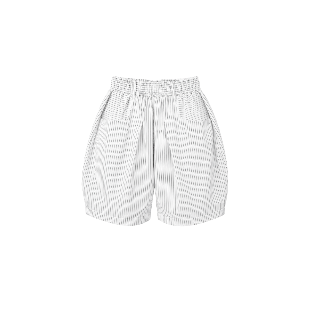 Pinstripe Barrel Shorts