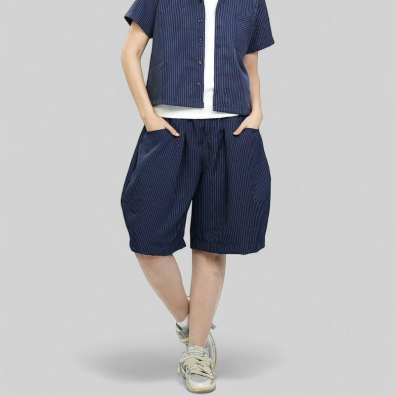 GOT STYLE | Pinstripe Barrel Shorts