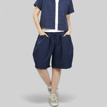 GOT STYLE | Pinstripe Barrel Shorts