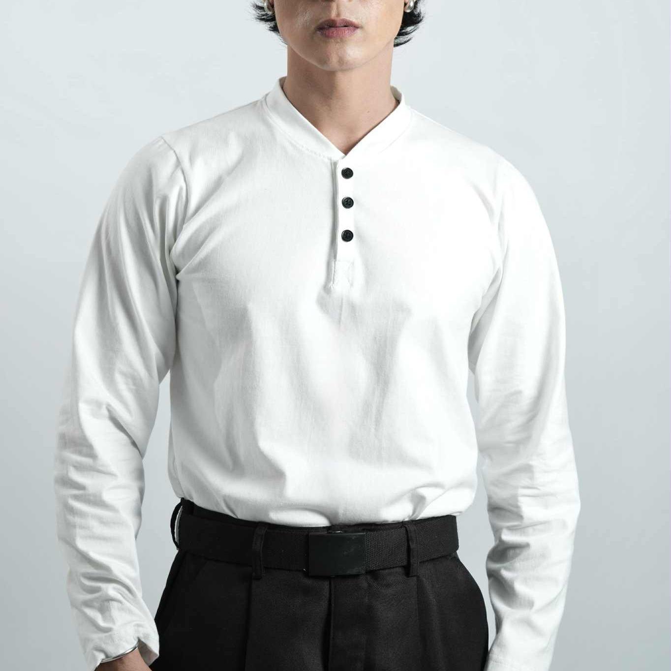 Lightweight Henley Long-sleeve