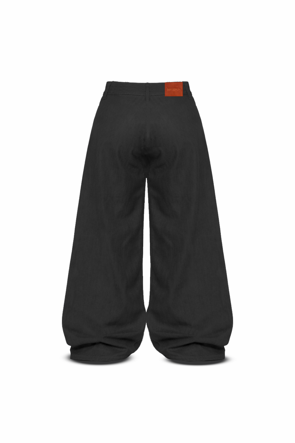 Double Pleated Raw Denim Pants