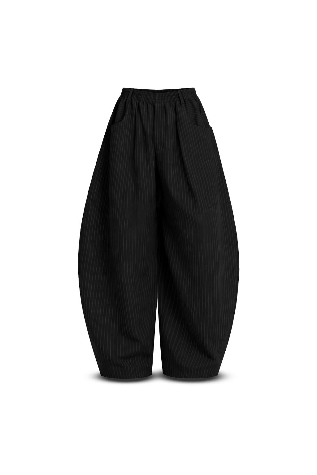 Pinstripe Barrel Pants