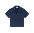 Pinstripe Boxy Cropped Polo