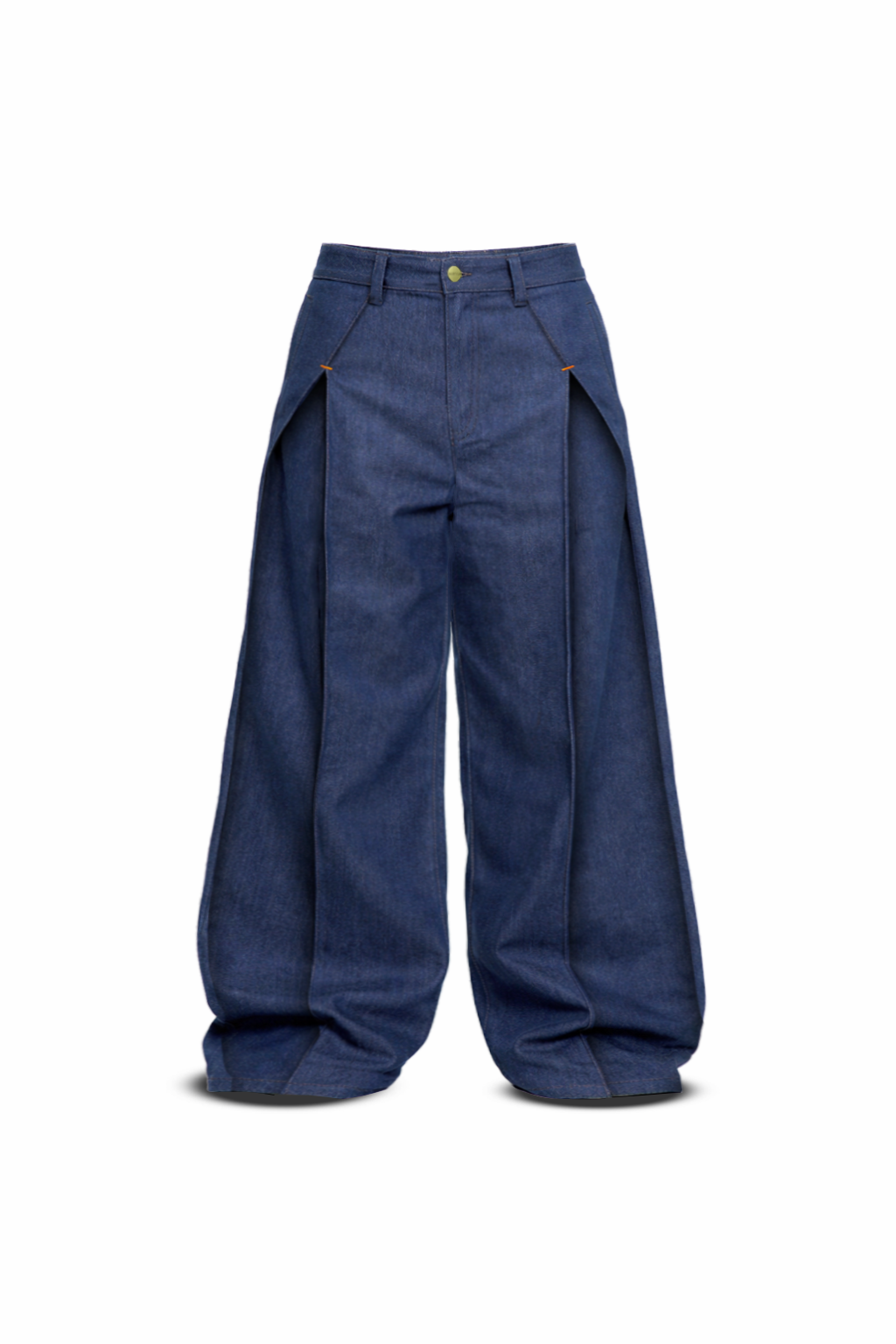 Double Pleated Raw Denim Pants