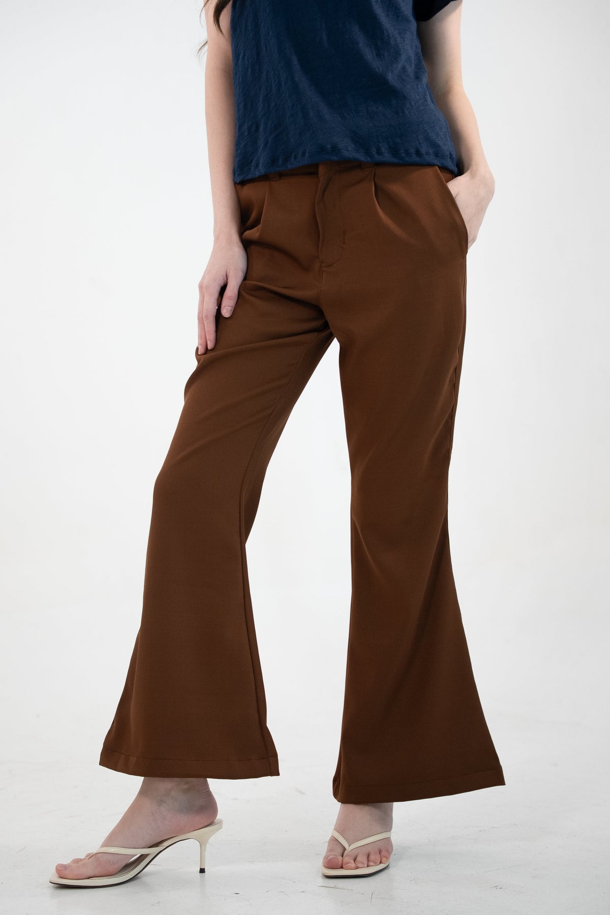 RE:PEAT Flared Trousers