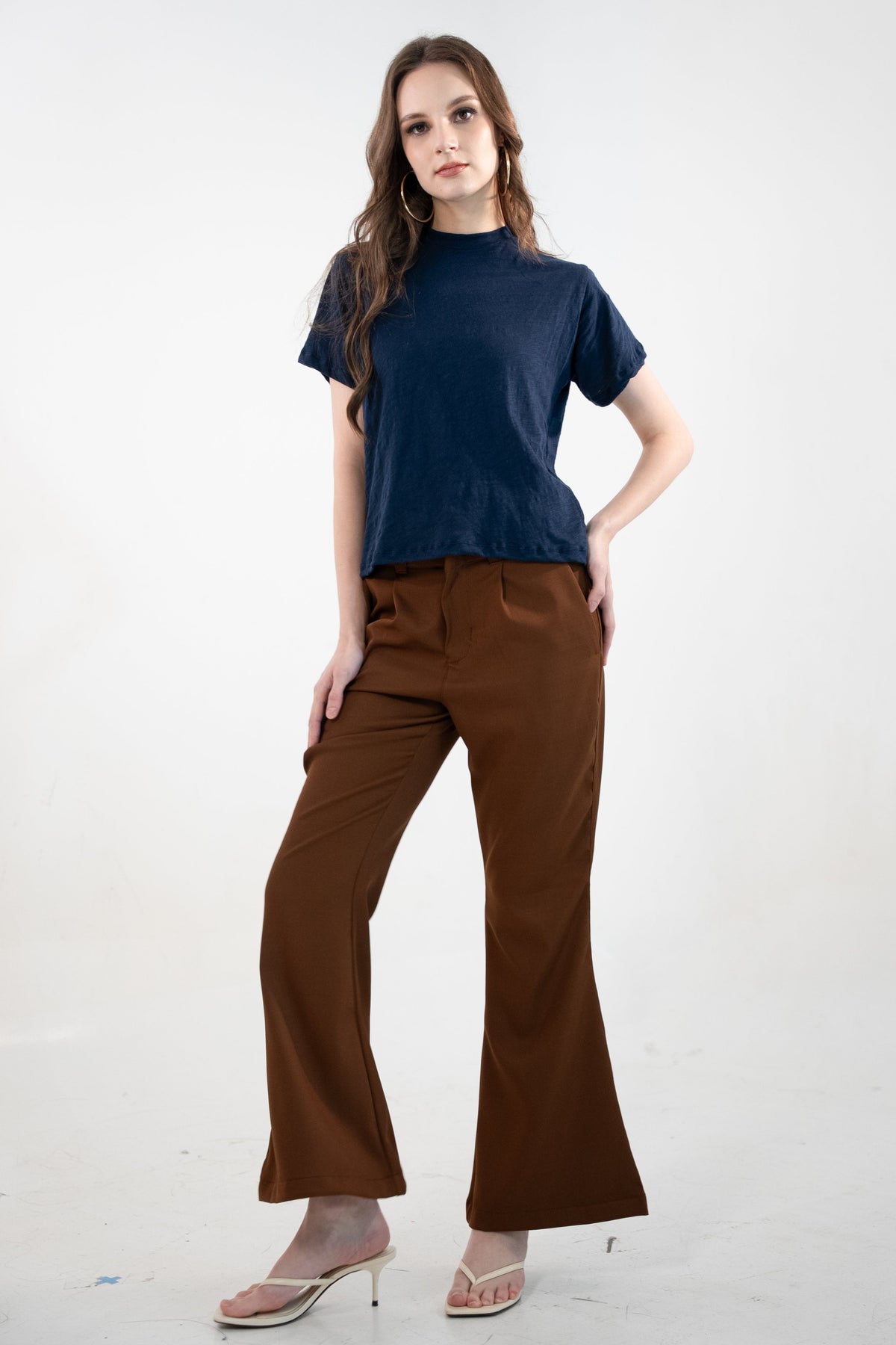RE:PEAT Flared Trousers