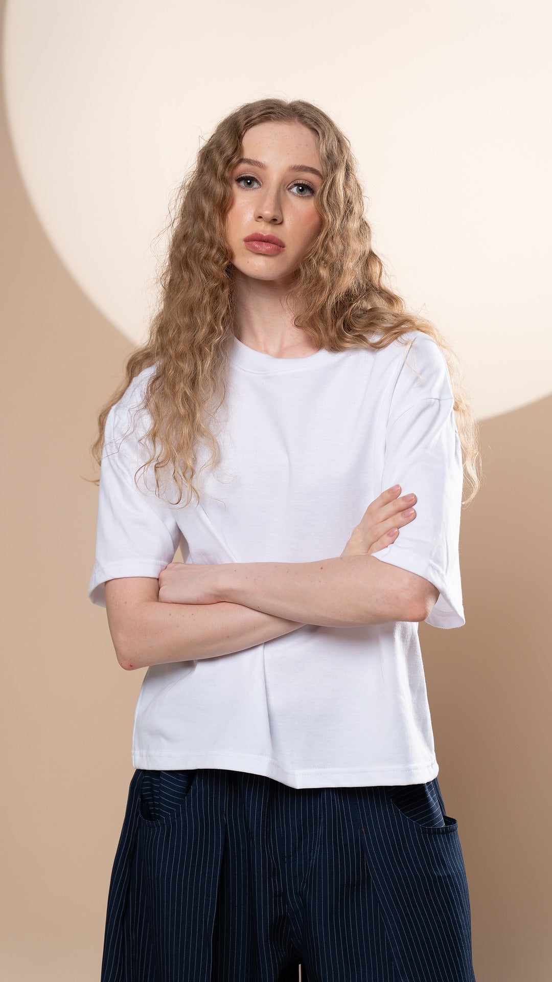 Basic Boxy Cropped Shirt