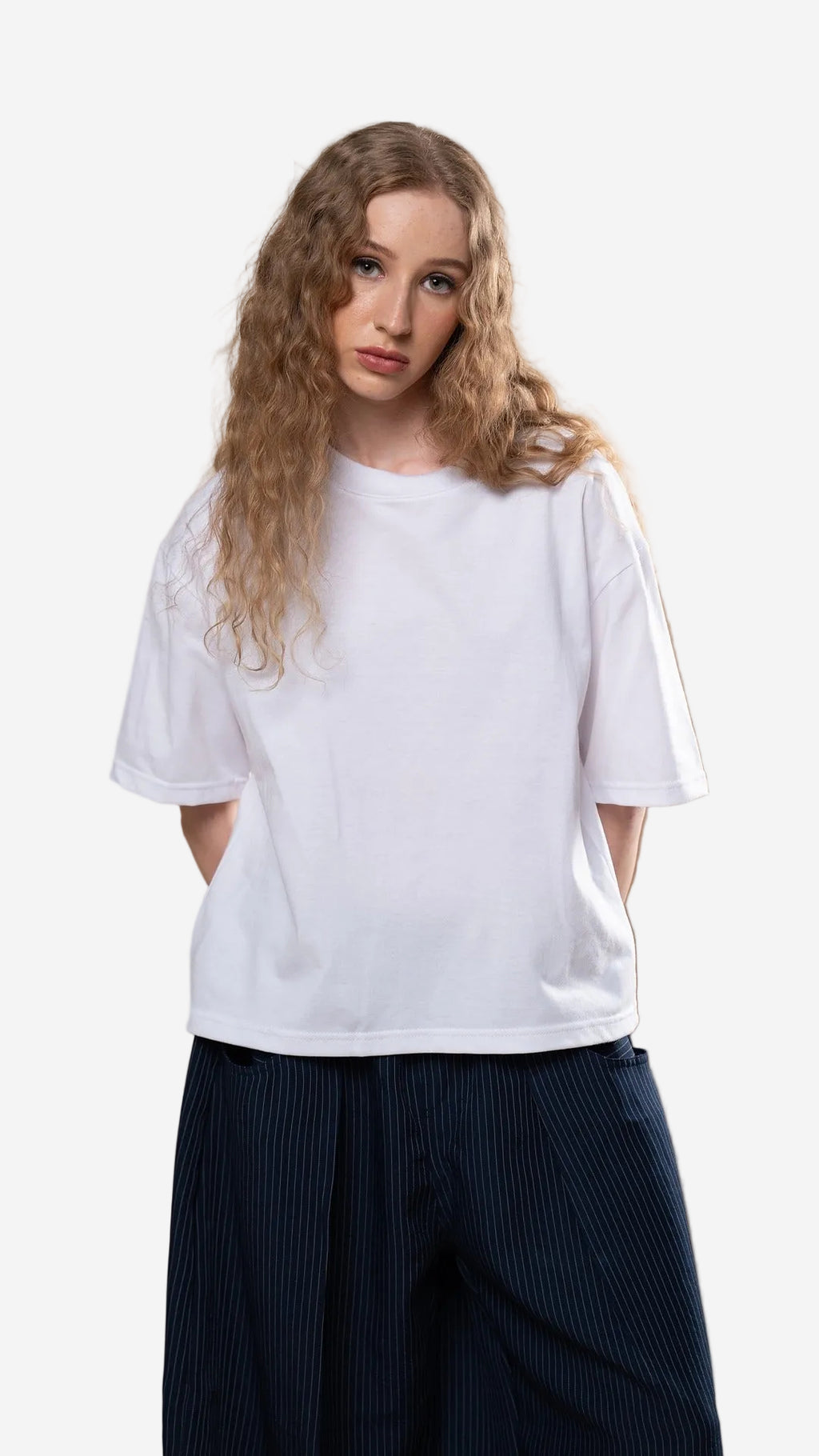 Basic Boxy Cropped Shirt
