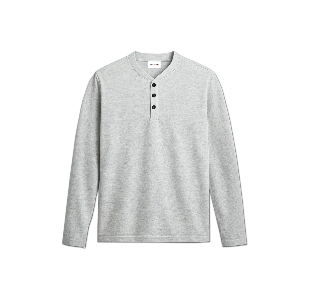 Lightweight Henley Long-sleeve