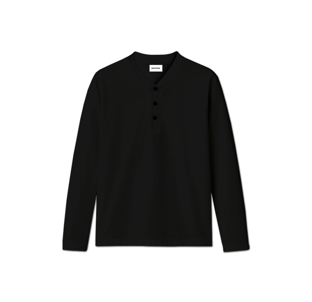 Lightweight Henley Long-sleeve