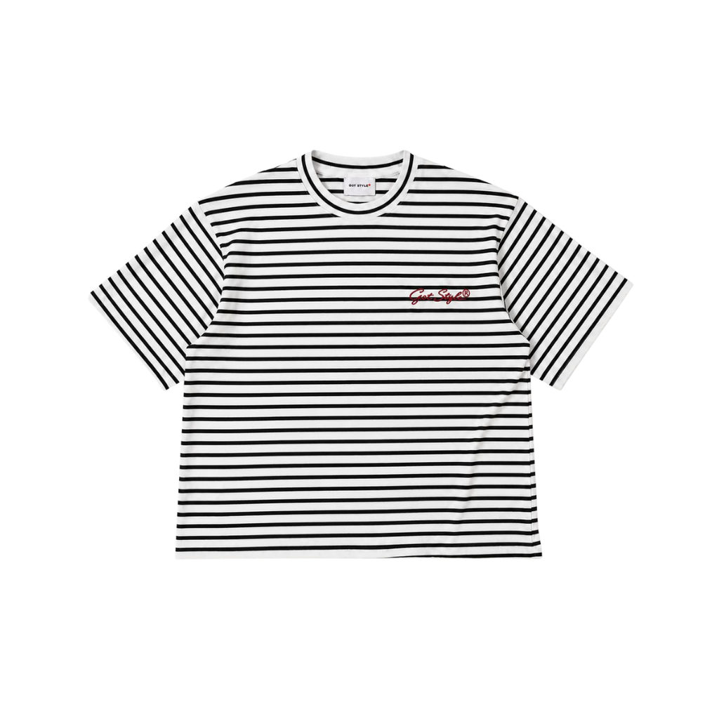 RE:PEAT Classic Oversized Stripe Tee