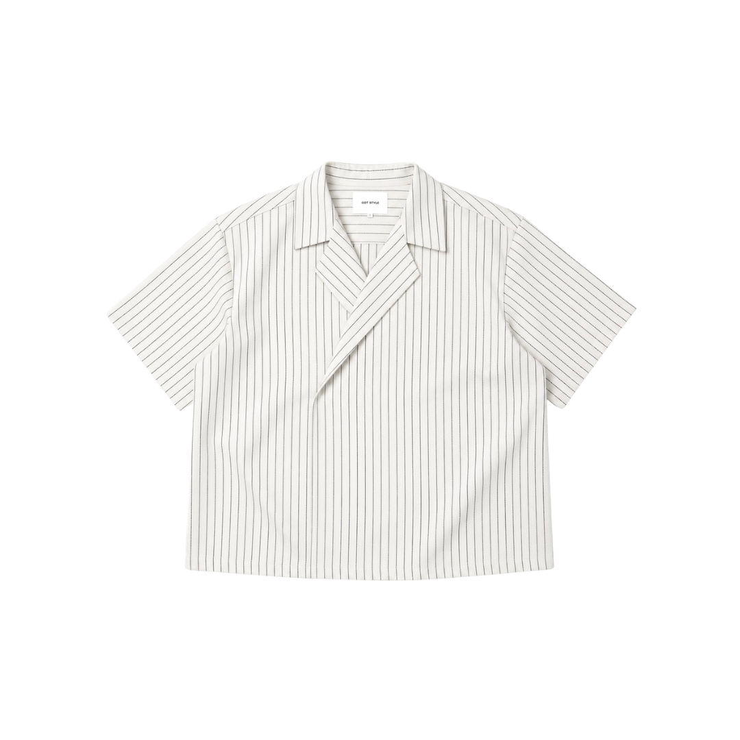Pinstripe Breasted Polo