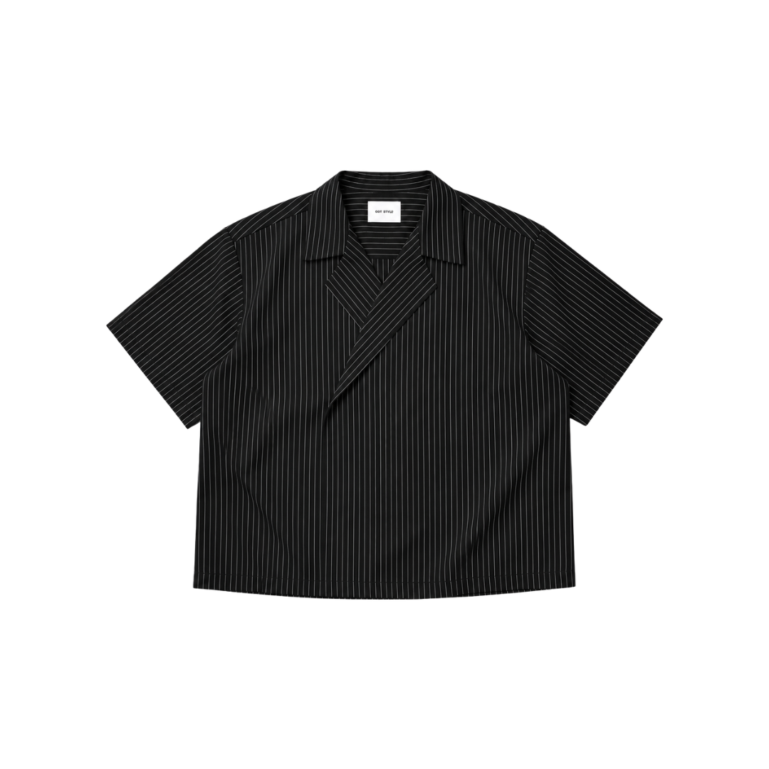 Pinstripe Breasted Polo