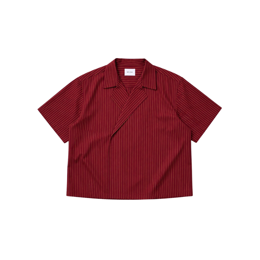 Pinstripe Breasted Polo