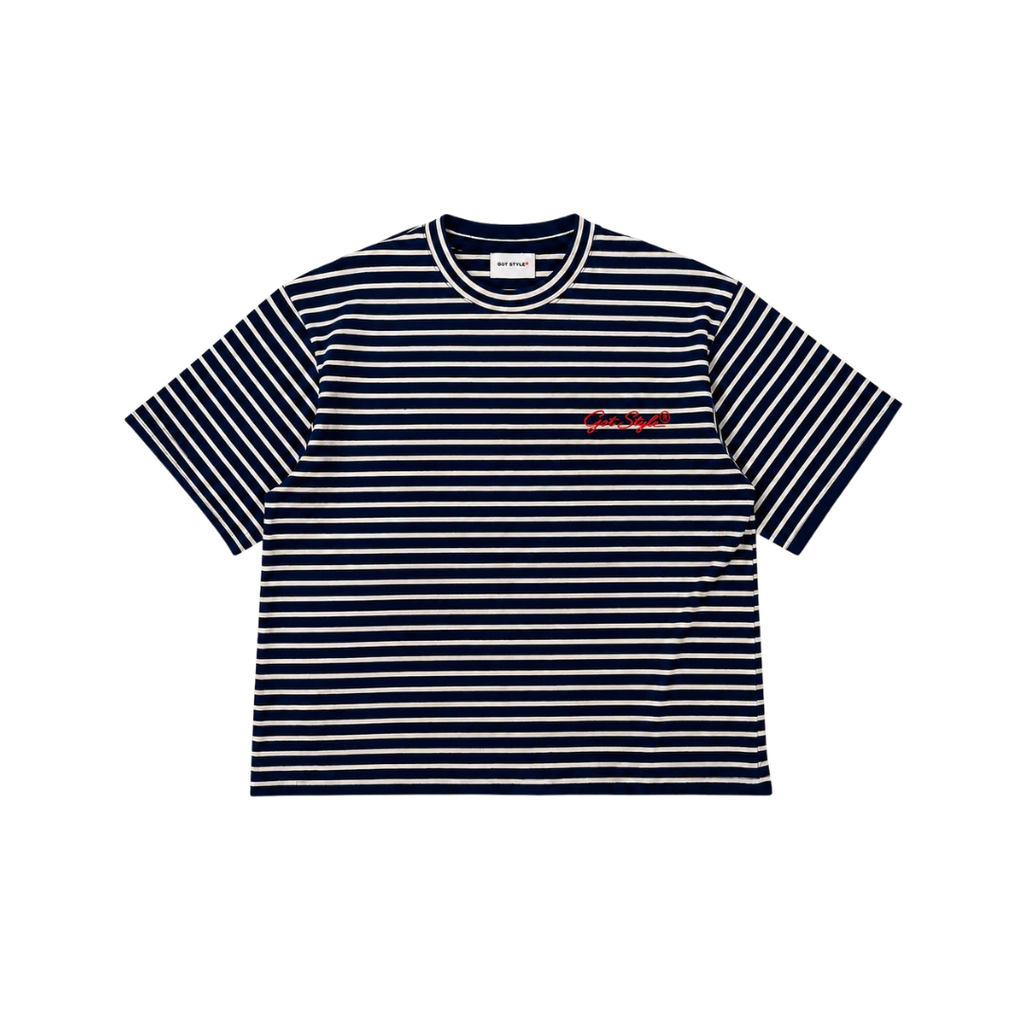 RE:PEAT Classic Oversized Stripe Tee