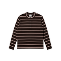RE:PEAT Henley Stripe Long Sleeve