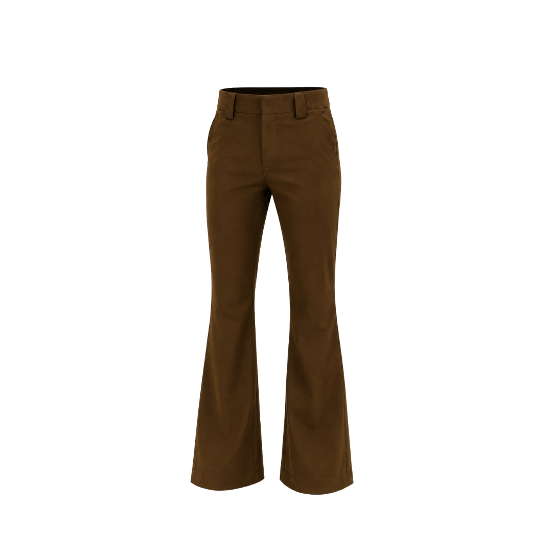 RE:PEAT Flared Trousers