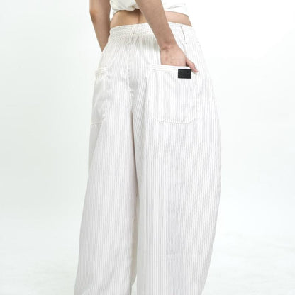 GOT STYLE | Pinstripe Barrel Pants