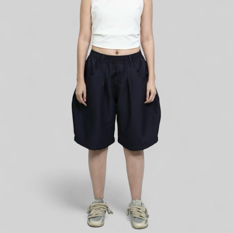 GOT STYLE | Pinstripe Barrel Shorts