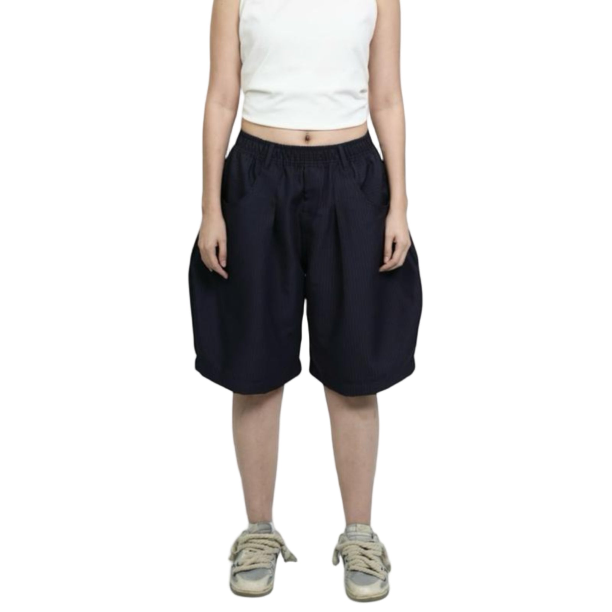 Pinstripe Barrel Shorts