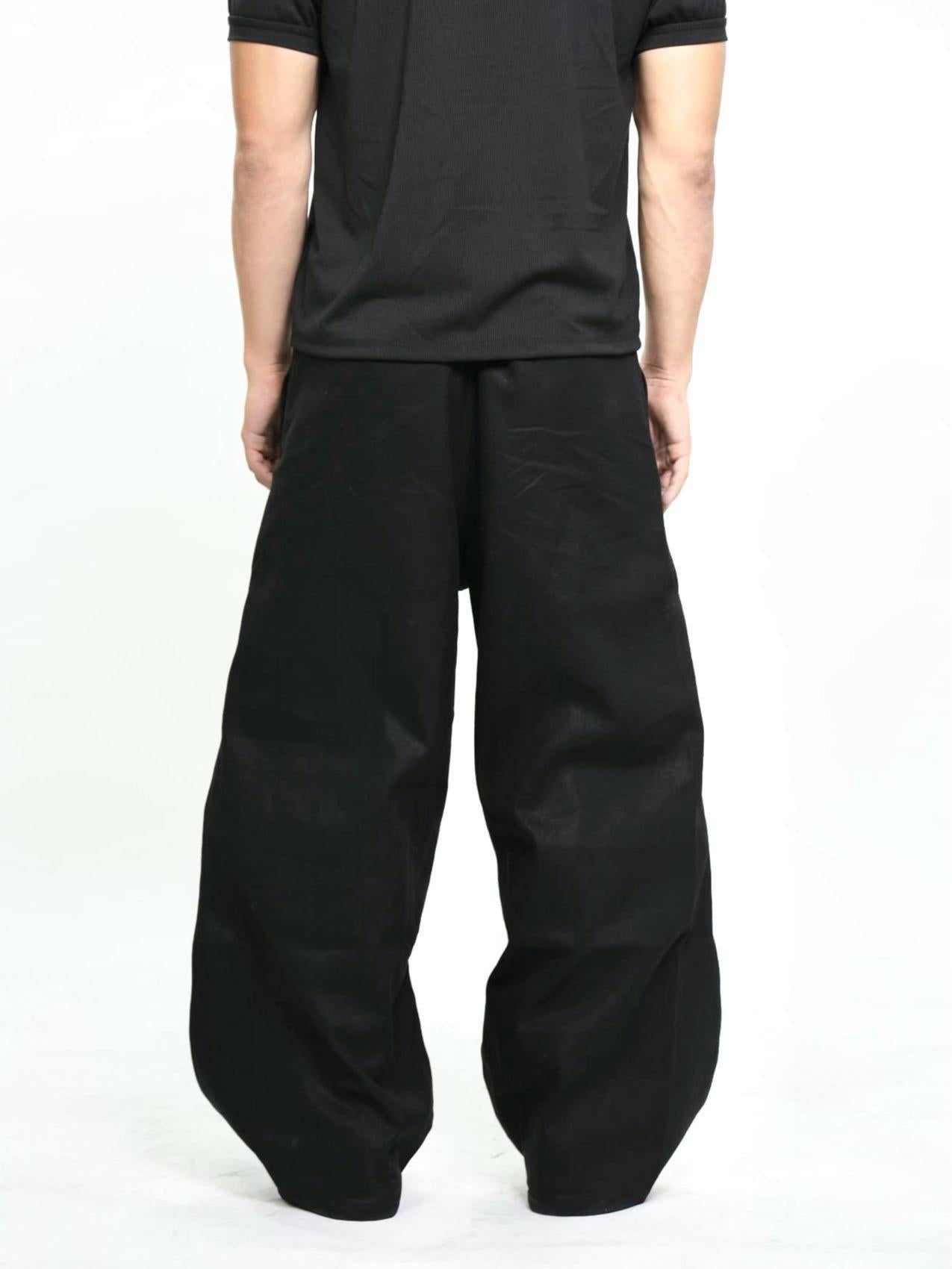 Double Pleated Raw Denim Pants