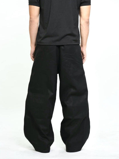 Double Pleated Raw Denim Pants