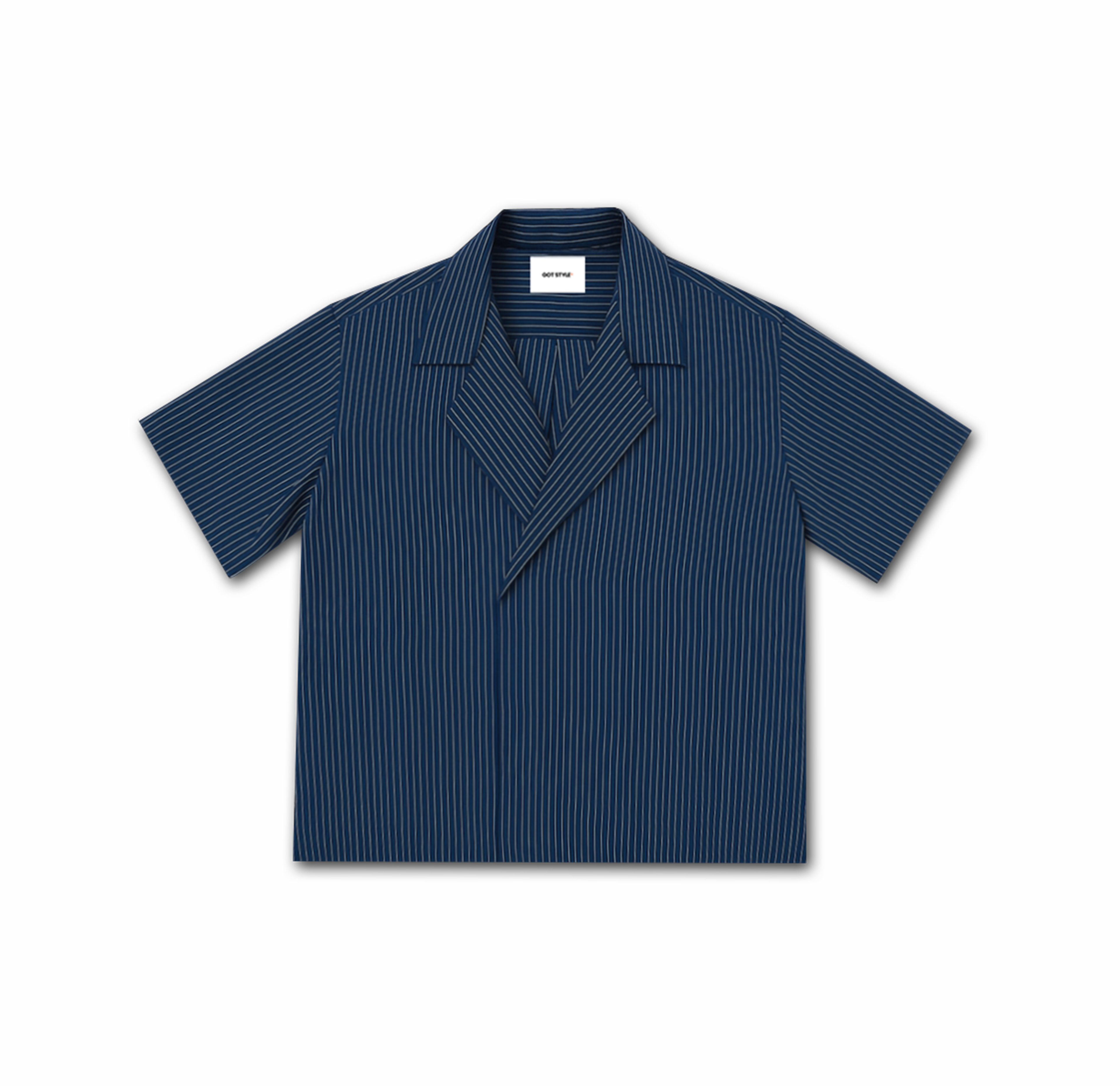 Pinstripe Breasted Polo