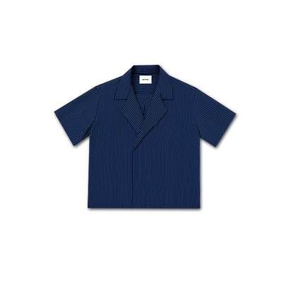 Pinstripe Breasted Polo